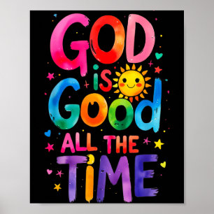Poster Deus É Bom O Tempo Todo Jesus Cristo Cristão Gi