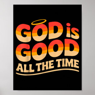 Poster Deus É Bom Todo O Tempo Cristão 