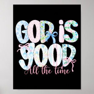 Poster Deus É Bom Todo O Tempo Fé Religiosa Cristã