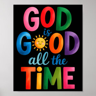 Poster Deus É Bom Todo O Tempo Jesus Cristo Cristão Gi