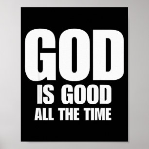 Poster Deus É Bom Todo O Tempo Motivação Inspiradora