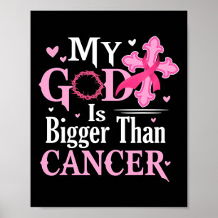 Poster Deus É Maior Que A Consciência Do Cancer Da Mama D