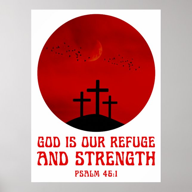 Poster Deus é nosso refúgio e força (Frente)
