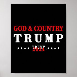 Poster Deus E Pátria Trump 2024 Deus Trump