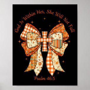 Poster Deus Está Dentro Dela Ela Não Cairá Salmo 46_5 Coq