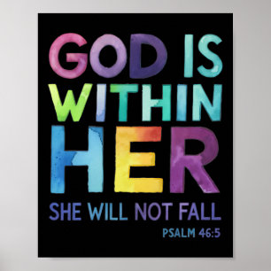 Poster Deus Está Dentro Dela Ela Não Vai Falhar Com O Sal