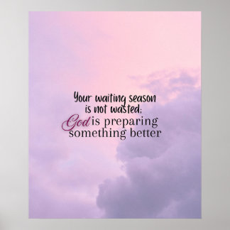 Poster Deus está preparando.... Tipografia cristã