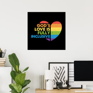 Poster Deus Gay Cristão Lgbt