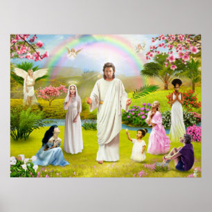 Poster Deus Jesus Bíblia Angel Christiane