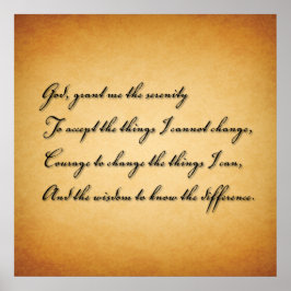 Pôster Deus me conceda a serenidade