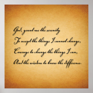 Pôster Deus me conceda a serenidade