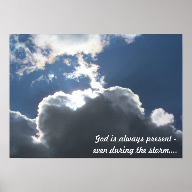 Pôster Deus na Tempestade (Frente)