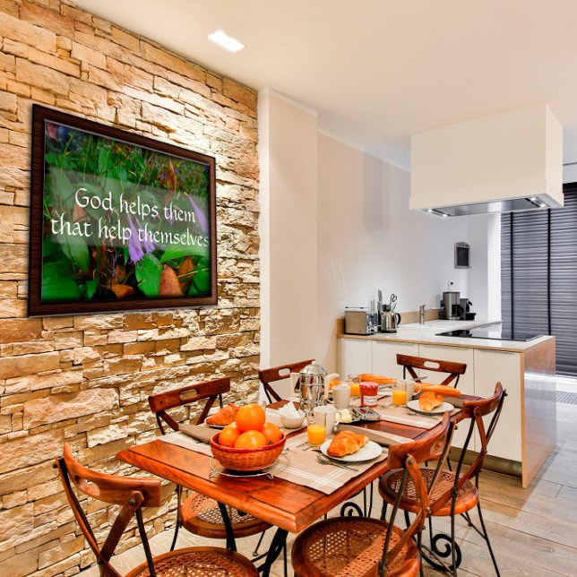 Poster Deus os ajuda que se ajudam a si próprios a sabedo (Criador carregado)