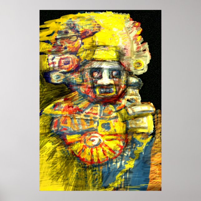 Pôster Deus Precolumbiano (Frente)