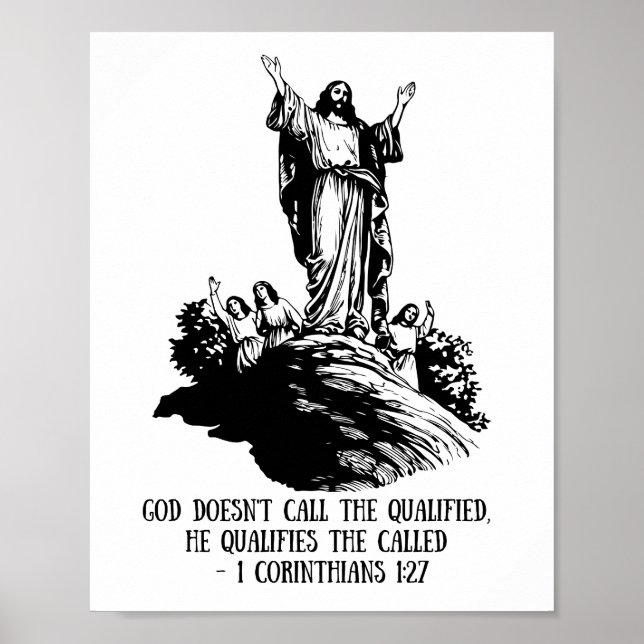 Poster Deus Qualifica o Chamado, Corinthians (Frente)