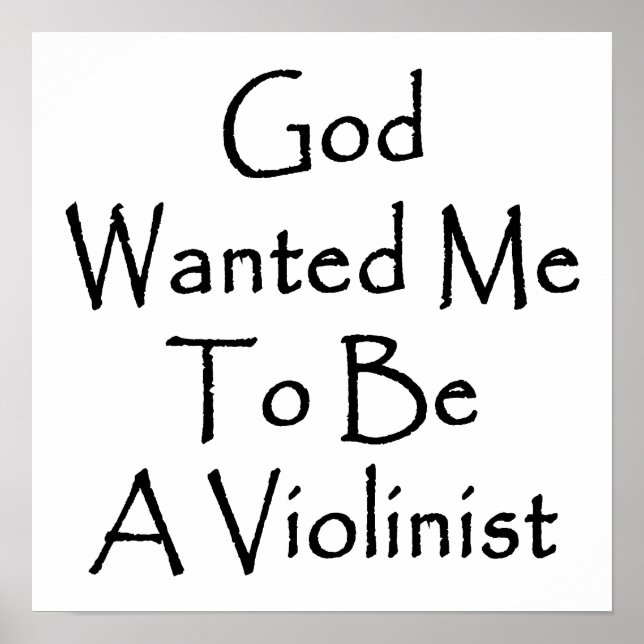 Poster Deus Queria Que Eu Fosse Um Violinista (Frente)