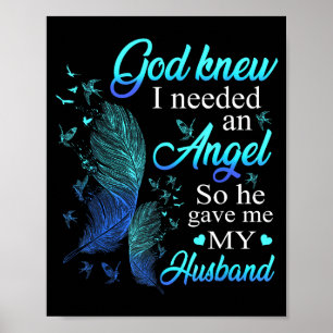 Poster Deus Sabia Que Eu Precisava De Um Anjo Então Me De