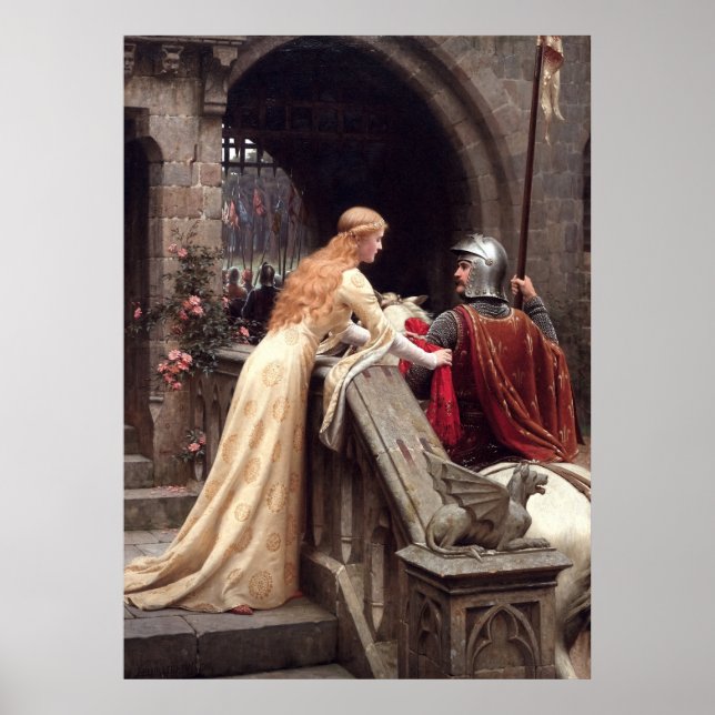 Poster Deus Speed por Edmund Leighton (Frente)