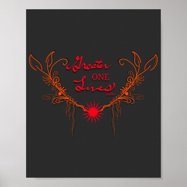 Poster Deus Vive Em Mim (Frente)