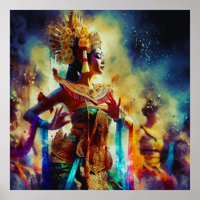 Poster Deusa da Dança Dewi Tari (Frente)