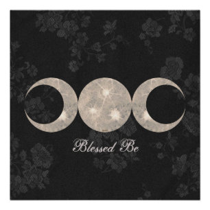 Pôster Deusa da Lua Tripla do Orgulho das Bruxas