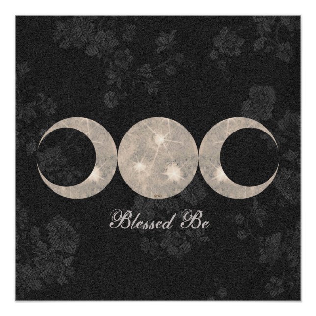 Pôster Deusa da Lua Tripla do Orgulho das Bruxas (Frente)