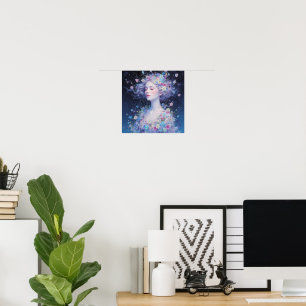 Poster "Deusa da Luz – Serenidade em Flor"