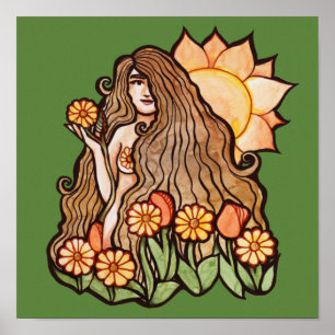 Poster Deusa da Terra de Verão