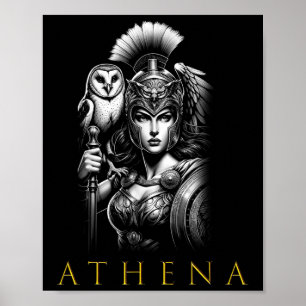 Poster Deusa De Athena Da Sabedoria E Da Guerra