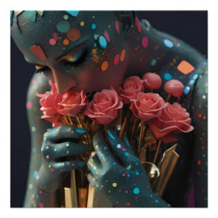 Pôster Deusa do Amor Asfixiante e Espalhafatoso - Arte de