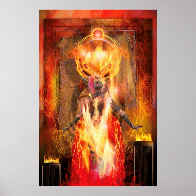 Poster Deusa do Fogo PELE (Frente)