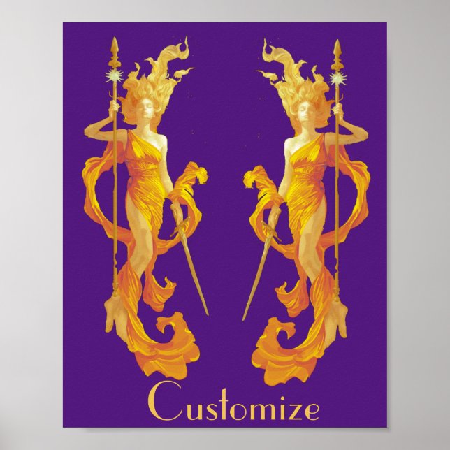 Poster Deusa do Guerreiro do ouro Thunder_Cove (Frente)