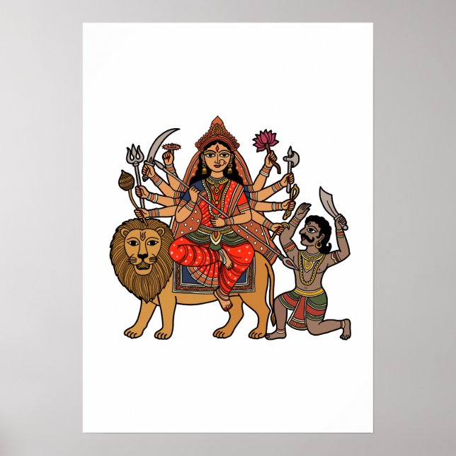 Poster Deusa Durga (Frente)