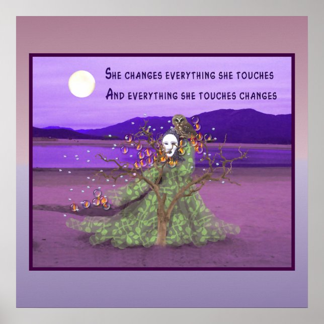 Pôster Deusa E Lua (Frente)