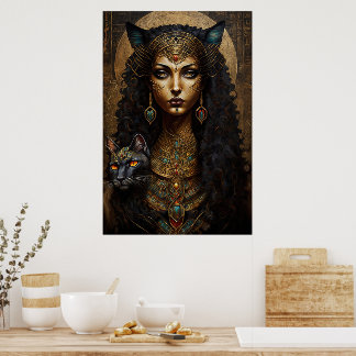 Poster Deusa Egípcia Antiga Bastet
