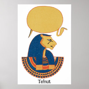 Poster Deusa egípcia antiga de Tefnut