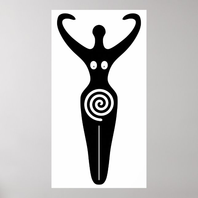 Poster Deusa Espiral A Sagrada Feminina Divina (Frente)