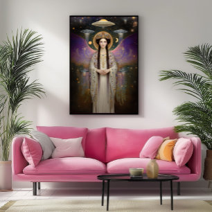 Pôster Deusa Estelar Anunnaki Ishtar Arte de Alta Frequên