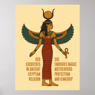 Poster Deusa Ísis - História do Antigo Egito