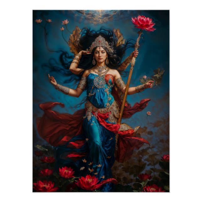 Pôster Deusa Lakshmi  (Frente)