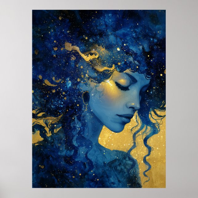Poster Deusa Mística da Lua  (Frente)