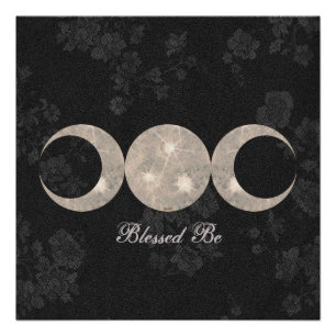 Pôster Deusa tripla Prim da lua da bruxa
