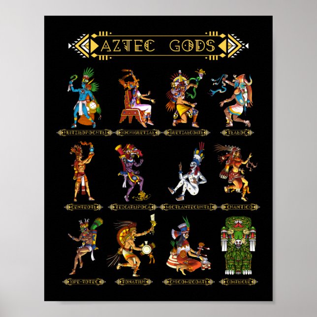 Poster Deuses Aztec (Frente)