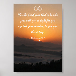 Poster Deuteronomia 20:4 - Bíblia