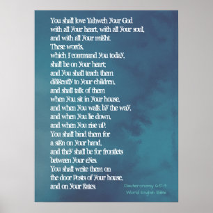 Poster Deuteronomia 6:5-9 - Prioridades