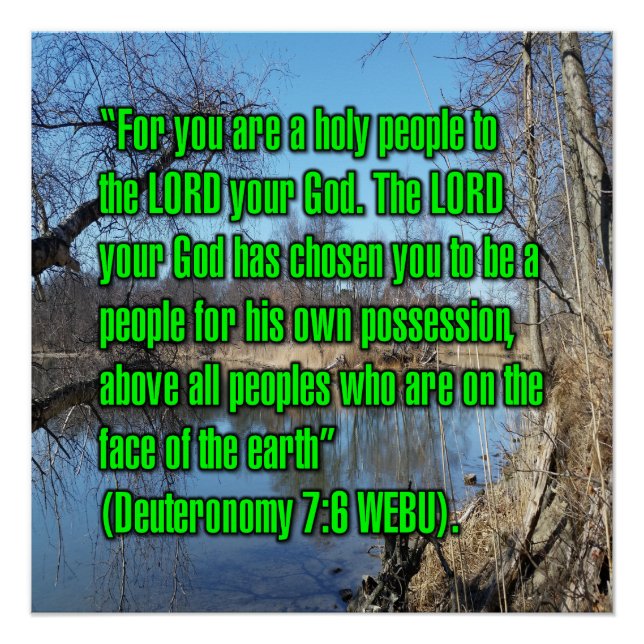 Pôster Deuteronômio 7:6 WEBU (Frente)