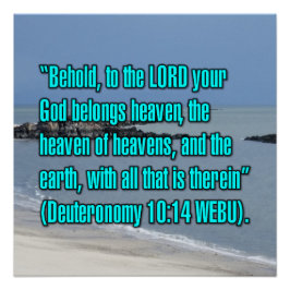 Pôster Deuteronomy 10:14 WEBU