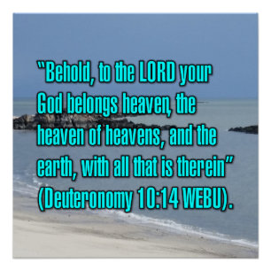 Pôster Deuteronomy 10:14 WEBU