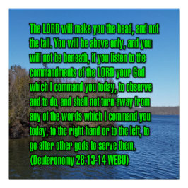 Pôster Deuteronomy 28:13-14 WEBU