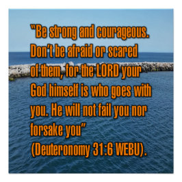 Pôster Deuteronomy 31:6 WEBU